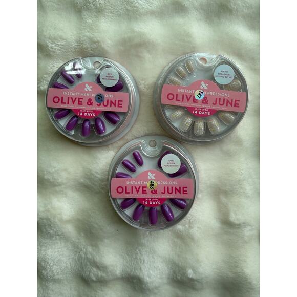 Olive and june Other - Olive & June Instant Mani Press-On Nails Lot of 3